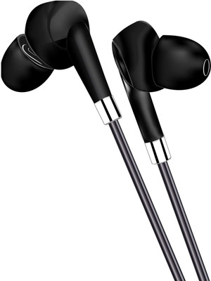 FuelBox BOOM Extra BASS 3.5mm Earphone 1.2m for Mobile-Tablet Wired(Black, In the Ear)