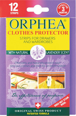 ORPHEA 12 Moth Repellent Strips for Drawers and Wardrobes I Made in Switzerland(12 x 0.08 Units)