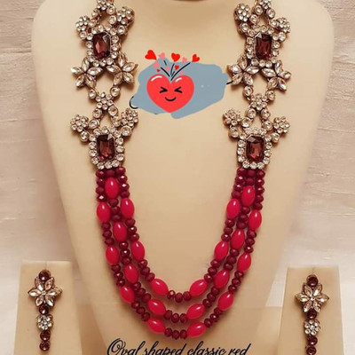 CATALYST Alloy Copper Maroon Jewellery Set(Pack of 1)