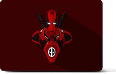 NoWorries Iron man and Deadpool Mix, Laptop skin sticker with HD-print and high-quality skin that fits on all laptop sizes up to 17inch PVC VINYL Reusable Laptop Skin Compatible for 15.6 inch(Theme: Superheroes)