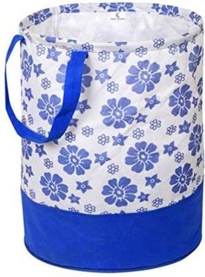 KUBER INDUSTRIES 45 L Blue, White Laundry Bag(Cotton)