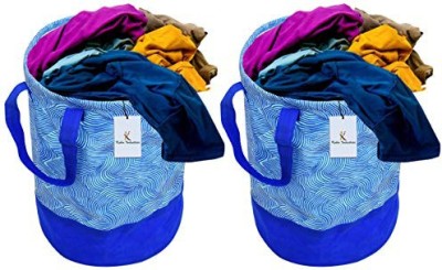 KUBER INDUSTRIES 45 L Blue Laundry Bag(Cotton)