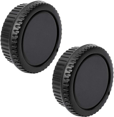Schsteindar Camera Body Cap and Lens Rear Cap Cover Replacement Set for All Canon EOS EF Mount DSLR Cameras 6D Mark II 5D Mark IV EOS 200D 60D 80D 70D 5Ds R 5D Mark III 600D,2 Sets  Lens Cap(Black, 58 mm)