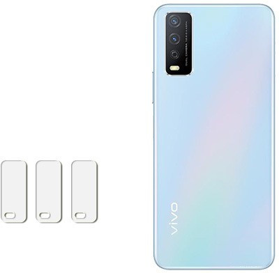 SOMTONE Back Camera Lens Glass Protector for VIVO Y12s 2021(Pack of: 3)