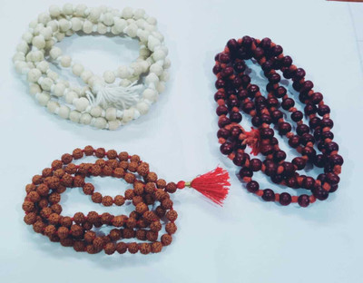 KrishnaTraders Tulsi Rudraksh And Red Sandal Wood Wood Chain