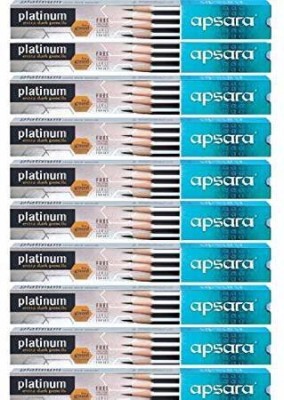 APSARA 100 PLATINUM EXTRA DARK PENCILS Pencil(Black)