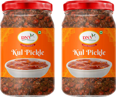 DNV Authentic Tasty Jujube Pickle / Kul Ka Achar 200gm, Pack of 2 Dates Pickle(2 x 200 g)