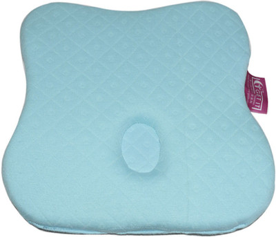 Get IT Memory Foam Abstract Baby Pillow Pack of 1(Blue)