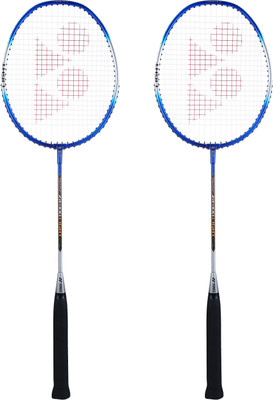 YONEX ZR-100 Light Blue, Grey Strung Badminton Racquet(Pack of: 2, 85 g)