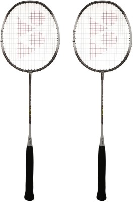 YONEX ZR-100 Light Black, Grey Strung Badminton Racquet(Pack of: 2, 85 g)