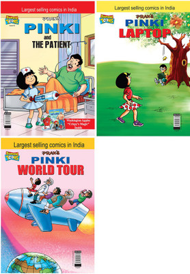 Pinki And The Patient+Pinki Laptop+Pinki World Tour(Paperback, Pran's)