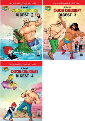 Chacha Chaudhary Digest-2+Chacha Chaudhary Digest-3+Chacha Chaudhary Digest-4(Paperback, Pran's)