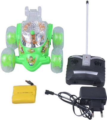 TUSHIKA Plastic 3D Flashing Light Rechargable Big Size 360 Degree Rotating Stunt Remote Control Car with Disco Light Car for Kids BOYS AND GIRL Doremon, Angry Bird and Style(Multicolor) TUSHIKA Plastic 3D Flashing Light Rechargable Big Size 360 Degree Rotating Stunt Remote Control Car with Disco Light Car for Kids BOYS AND GIRL Doremon, Angry Bird and Style(Multicolor)