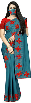 pUNYATHA CREATION Self Design, Solid/Plain Bollywood Art Silk Saree(Purple)
