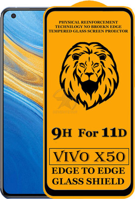 SEVEN7STAR Edge To Edge Tempered Glass for Vivo X50(Pack of 1)