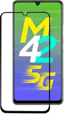ISAAK Edge To Edge Tempered Glass for Samsung Galaxy M42 5G Edge to Edge, Full Glue, 11D Tempered Glass(Pack of 1)