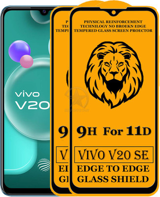 SEVEN7STAR Edge To Edge Tempered Glass for Vivo V20 SE(Pack of 2)