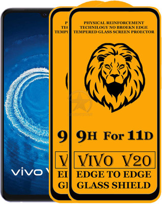 SEVEN7STAR Edge To Edge Tempered Glass for Vivo V20(Pack of 2)