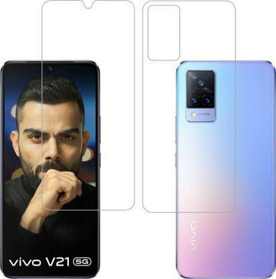 PONDRIK Front and Back Screen Guard for Vivo V21 5G(Pack of 2)