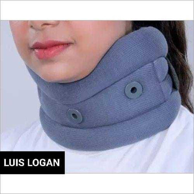 LUIS LOGAN Soft Cervical Collar Adjustable Neck brace Support Relieves Pain Unisex (BLUE,UN) Neck Support(Blue)