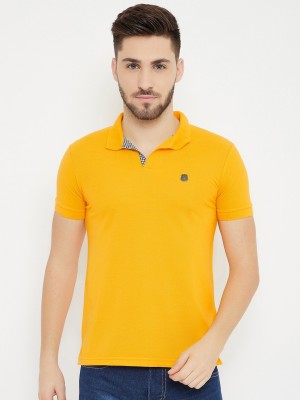 Harbor N Bay Graphic Print Men Polo Neck Yellow T-Shirt