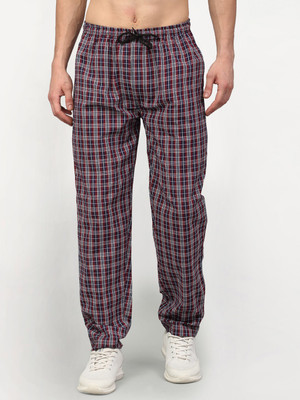 JAINISH Checkered Men Multicolor Track Pants