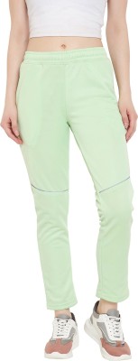 OKANE Solid Women Light Green Track Pants