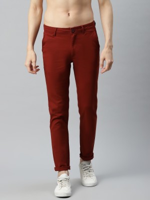 Roadster Slim Fit Men Brown Trousers