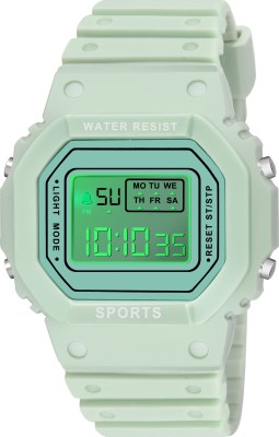 MAAN INTERNATIONAL M1001G Green Digital Multi-Function Digital Sports Kids Watch Digital Watch  - For Boys & Girls