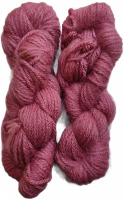 JEFFY Motu Thick Chunky Wool Hand Knitting Yarn (Light MEHROON ) (Hanks-600gms) Shade No-10