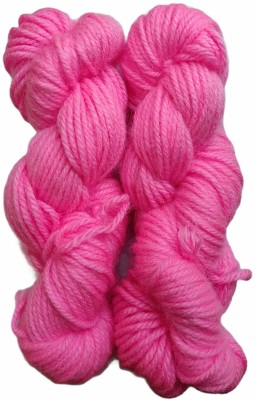 RCB Motu Thick Chunky Wool Hand Knitting Yarn (Pink) (Hanks-200gms) Shade No-4