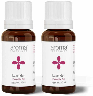 AROMA TREASURES Lavender essential oil (10ml) Pack of 2 (20 ml)(20 ml)