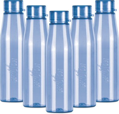 MILTON Ripple 1000 Pet Bottle, 946 ml, Set of 5, Blue 946 ml Bottle(Pack of 5, Blue, Plastic)