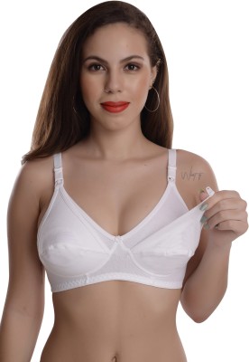 soft Women Push-up Non Padded Bra(White)