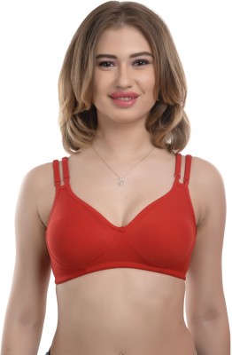 soft Women Push-up Non Padded Bra(Red)