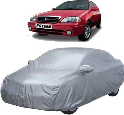 UK Blue Car Cover For Maruti Suzuki Esteem (With Mirror Pockets)(Silver, For 2004, 2005, 2006, 2007, 2008 Models)