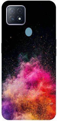 Zaplab Back Cover for Oppo A15, CPH2185, Holi Colour Colour Printed Back Cover(Multicolor, Hard Case, Pack of: 1)