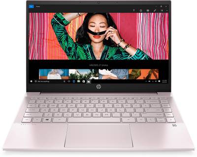 HP HP Pavilion Core i5 11th Gen - (16 GB/512 GB SSD/Windows 10 Home) 14-dv0055TU Thin and Light Laptop  (14 inches, Tranquil Pink, 1.41 kg, With MS Office)