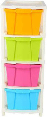 dyuma 4 Compartments PLASTIC Drawer(MULTY)