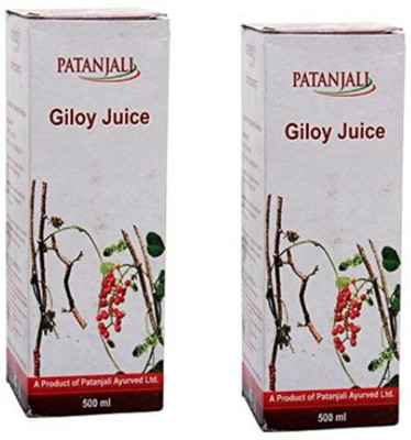PATANJALI Giloy Juice 500ml - (Pack of 2)(2 x 0.5 L)