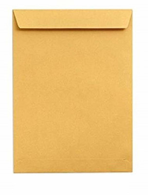 True-Ally Laminated Yellow Paper A4 Size Envelope Ideal For Home Office Secure Mailing | Poly Laminated inside | 10 x 12 inch (Pack of 100) Envelopes(Pack of 100 Yellow)