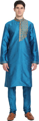 SKAVIJ Men Kurta Churidar Set