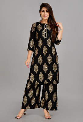 TUHINZIFAB Women Kurta Palazzo Set