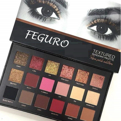 FEGURO Rose Gold REMASTERED Eyeshadow Palette Matte and Shimmer Eyeshadow(18) 10 g(multicolor)
