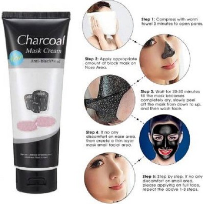 Amaryllis Best Natural Charcoal Mask Peel Off Face Mask Cream Blackhead(130 g)