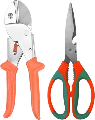 TruTool Garden Tools Combo of Garden Pruner, Garden Scissor Cutter Garden Tool Kit(2 Tools)