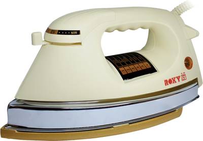 Roxy by Roxy Plancha Jumbo Gold 1000 W Dry Iron  (Lvory)