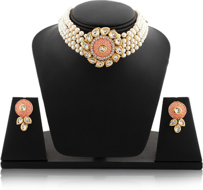 Gilher Copper Gold-plated Multicolor Jewellery Set(Pack of 1)