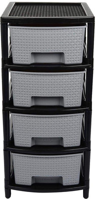 Randal Utensil Kitchen Rack Plastic Free Standing 4 Layer MultiPurpose Modular Drawer Storage Organizer for Home & Kitchen