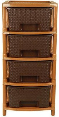 AK HUB 4 - layer drawer Brown Drawer Divider(Plastic)